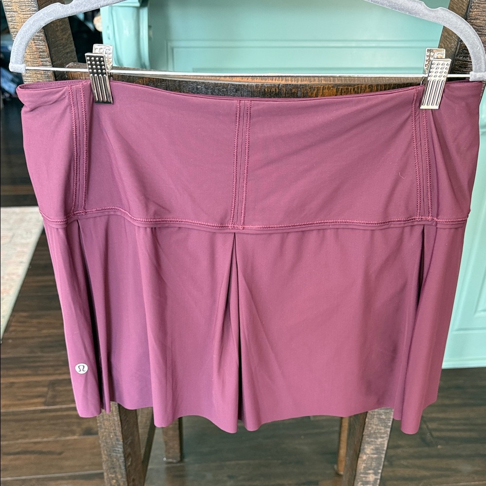 lululemon athletica Berry-Plum Athletic Skort size 12 regular